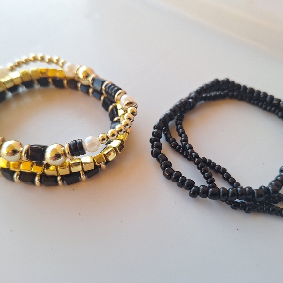 6 Boho bracelets handcrafted beaded - Picture 9 of 9